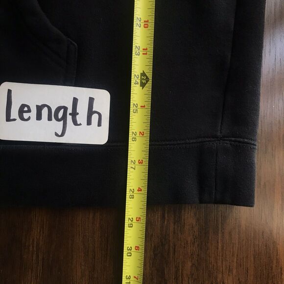 Cove Surf Co Black Cotton Fleece Logo Long Sleeve Mens Sweatshirt Hoodie XXL - Picture 8 of 9